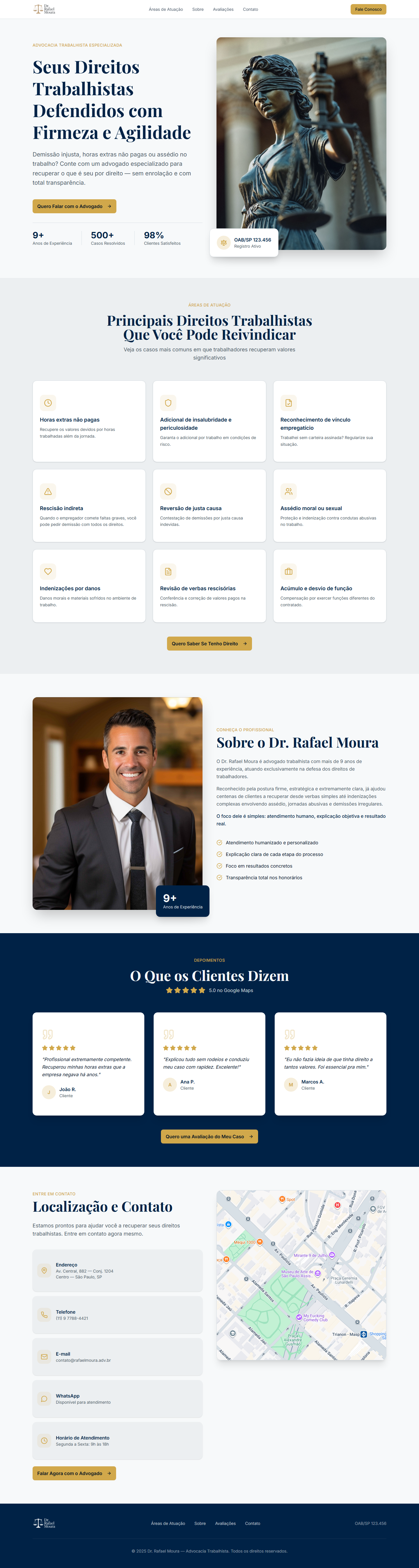 Modelo Site Advocacia